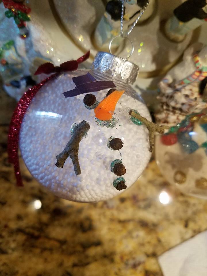 Plastic Filled Christmas Ornaments