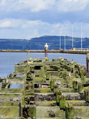 Summer in Edinburgh: Take the bus to Leith and admire the sculpture in the port