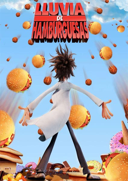 Lluvia de Hamburguesas (HD 720P y español Latino 2009) poster box code