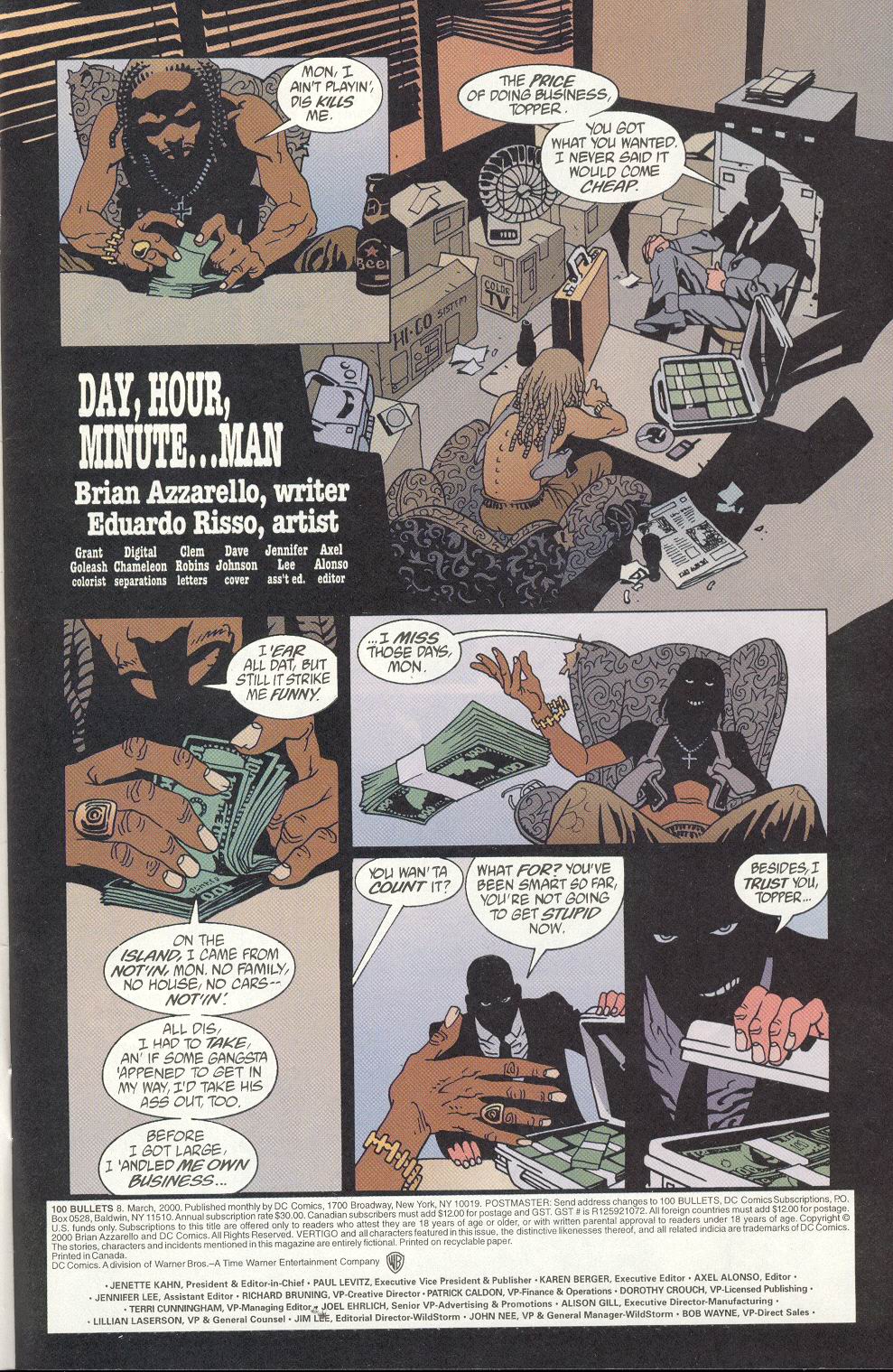 Read online 100 Bullets comic - Issue #8 - 2