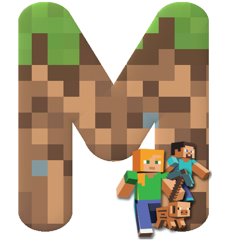 M Michielin Alphabets Minecraft Alphabet Letter Png Minecraft