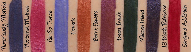 Notoriously Morbid Mystic Mattes Swatches & Review