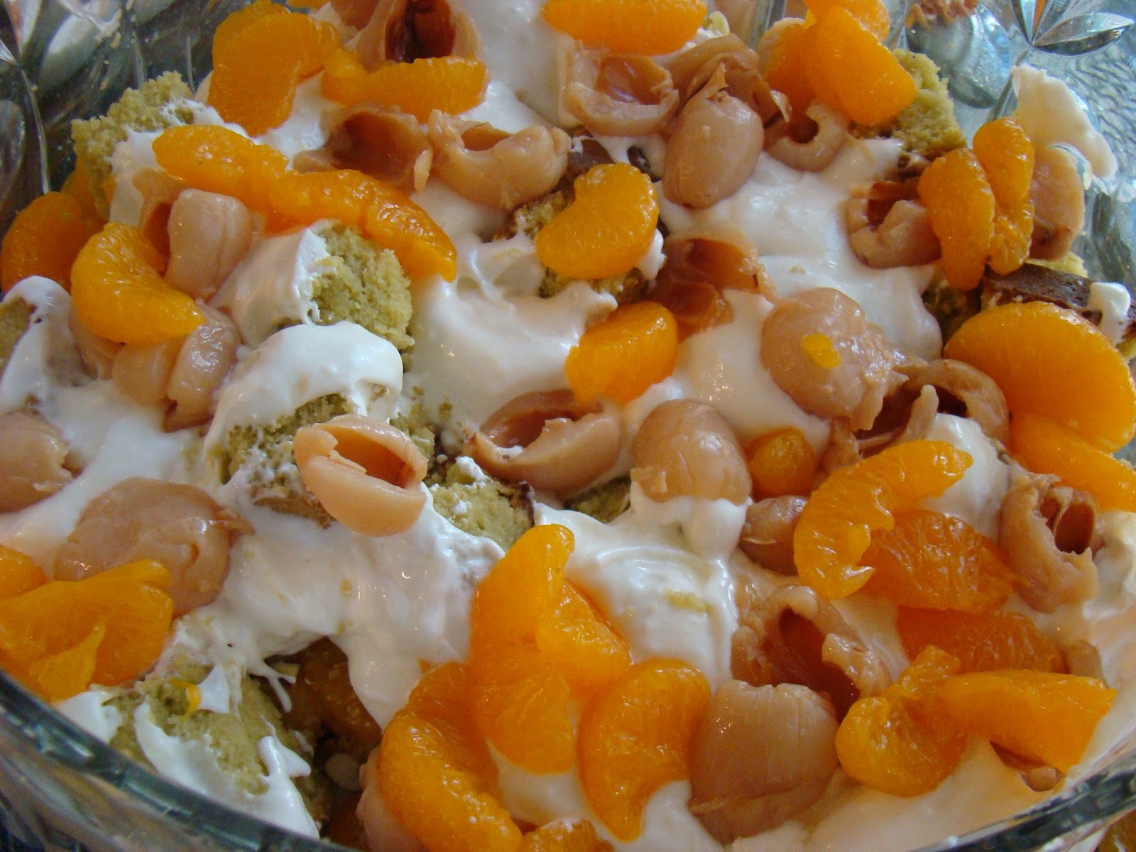 My Favorite Recipes Collection Green Tea Poundcake Trifle with Lychees