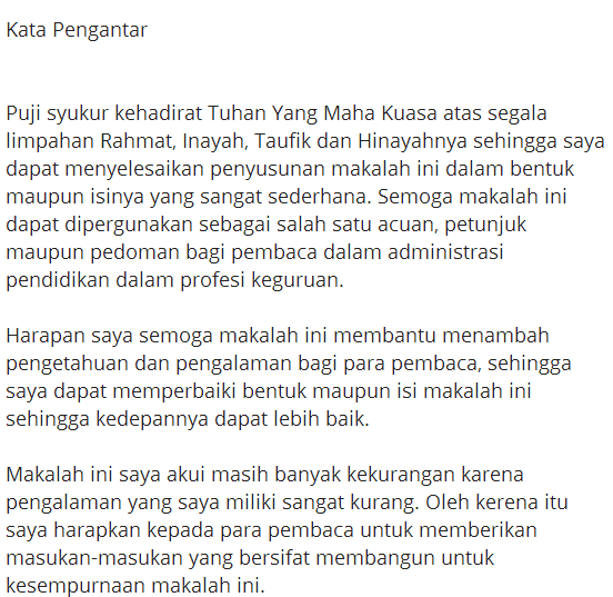 Contoh Kata Pengantar | Idle Creative