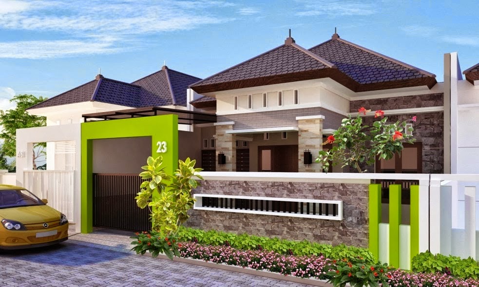 Ragam Foto Pagar Tembok Rumah Minimalis 2015  Rumah 