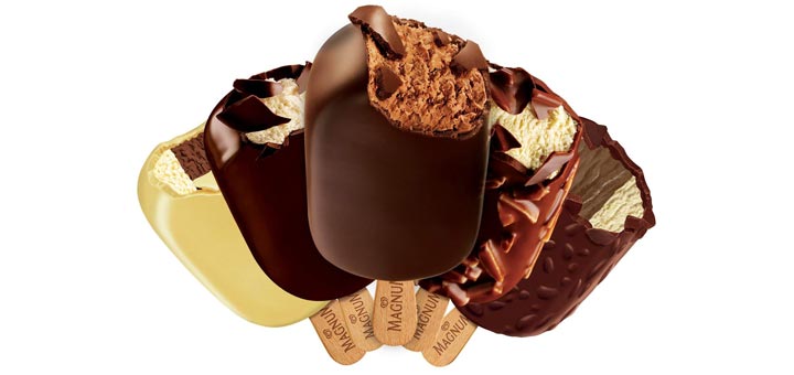 Her biribirbirinden farklı muhteşem tatlara sahip Magnum dondurmaları