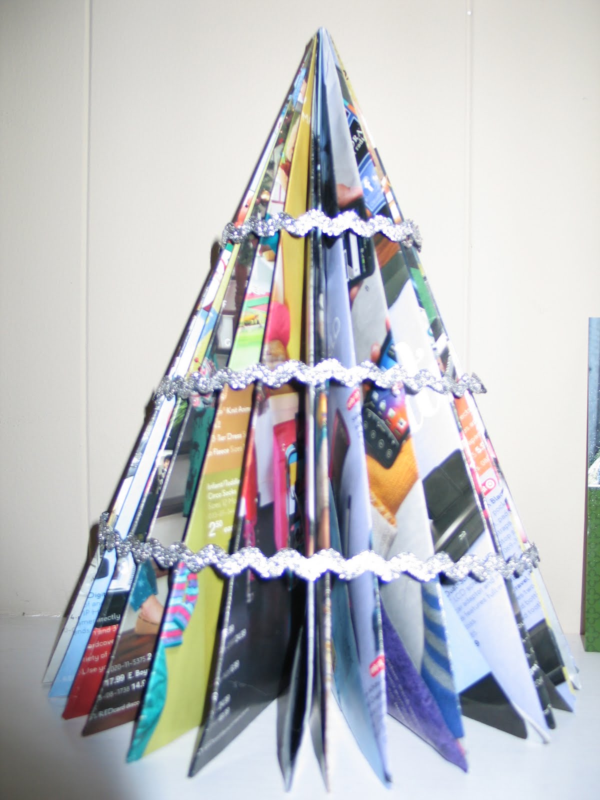 Kavitha's Craft projects A Christmas Tree from paperback