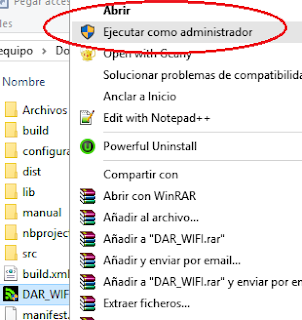 Como ejecutar el programa DAR WIFI Como ejecutar el programa DAR WIFI