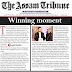 Winning Moments : An article on Rajdweep in The Assam Tribune
