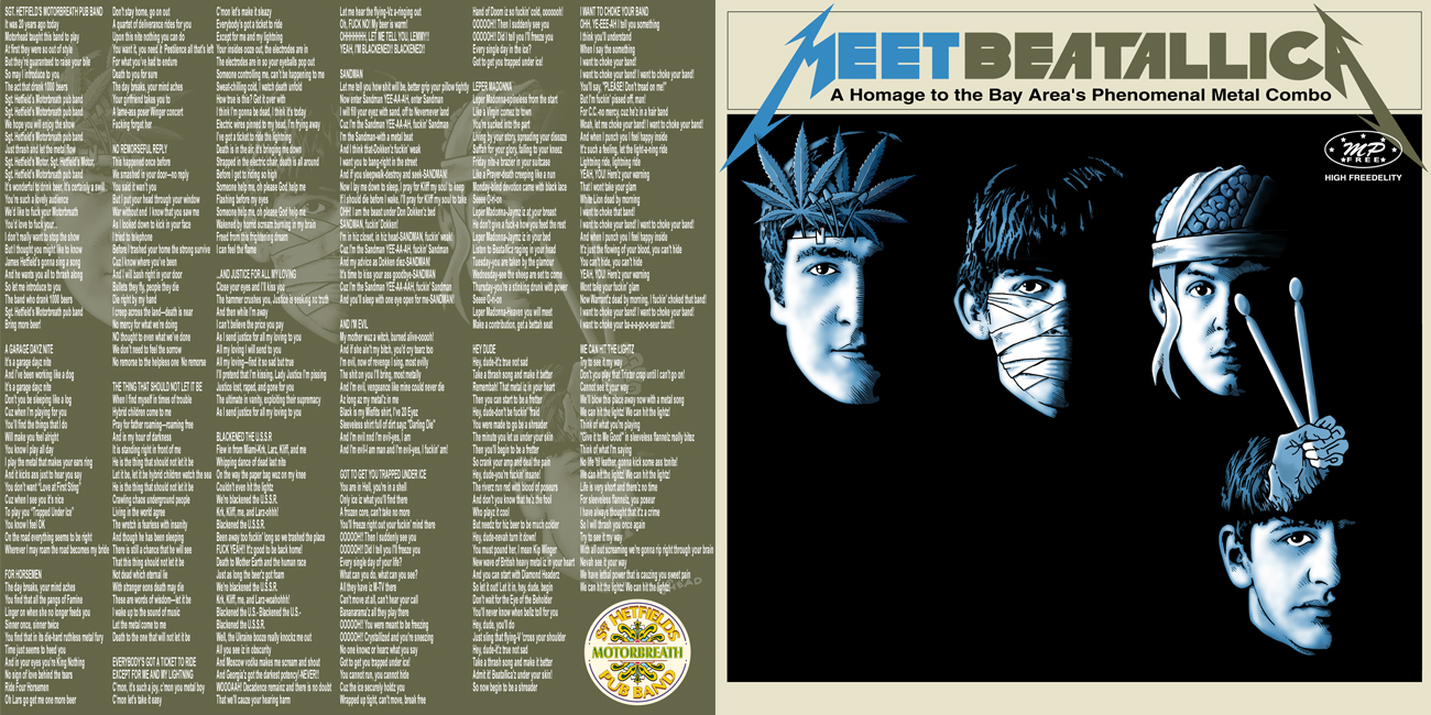 Mick Usher Illustration 'Beatallica