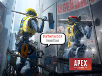 apex legends wallpaper, pathfinder mirror image from apex legends.