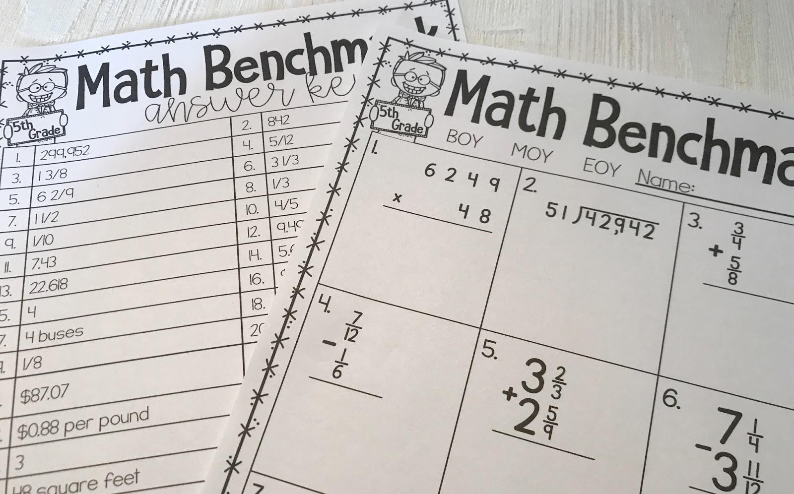 How do you use math benchmark assessments? Tracking abilities and identifying growth or trouble areas is essential in making sure you're targeting your instruction properly. Utilizing these assessments 3 times a year, gives you a great tool in tracking your students progress & getting ready for standardized testing or helping students receive RTI instruction. Your upper elementary students will be able to show their proficiency in an area and show you immediate feedback on instruction. {test, printable}