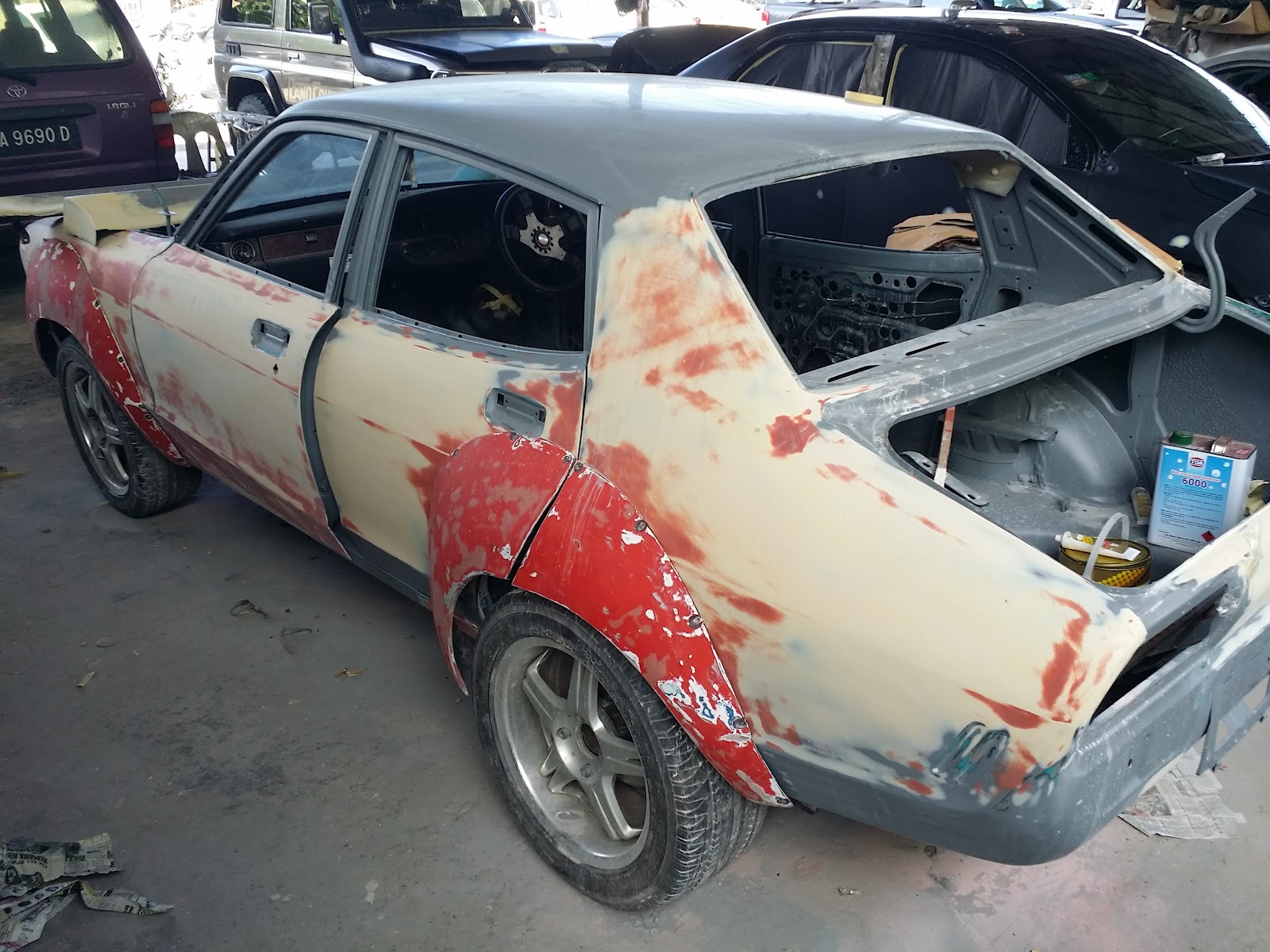 A Datsun Turbo Violet from 1974 Restoring the Datsun 120Y B210 Body