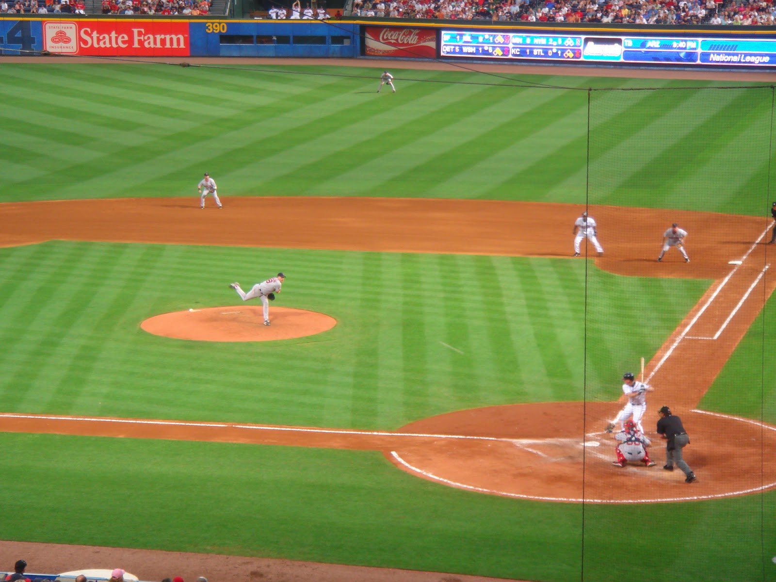 Braves vs. Red Sox at Turner Field, pitch, 2007
