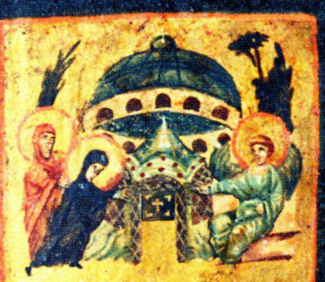 Το αρχαιότερο γνωστό παράδειγμα συλλογής ιερών Λίθων από την Αγία Γη.  Κατασκευάστηκε στη Βυζαντινή Παλαιστίνη τον 6ο αιώνα.