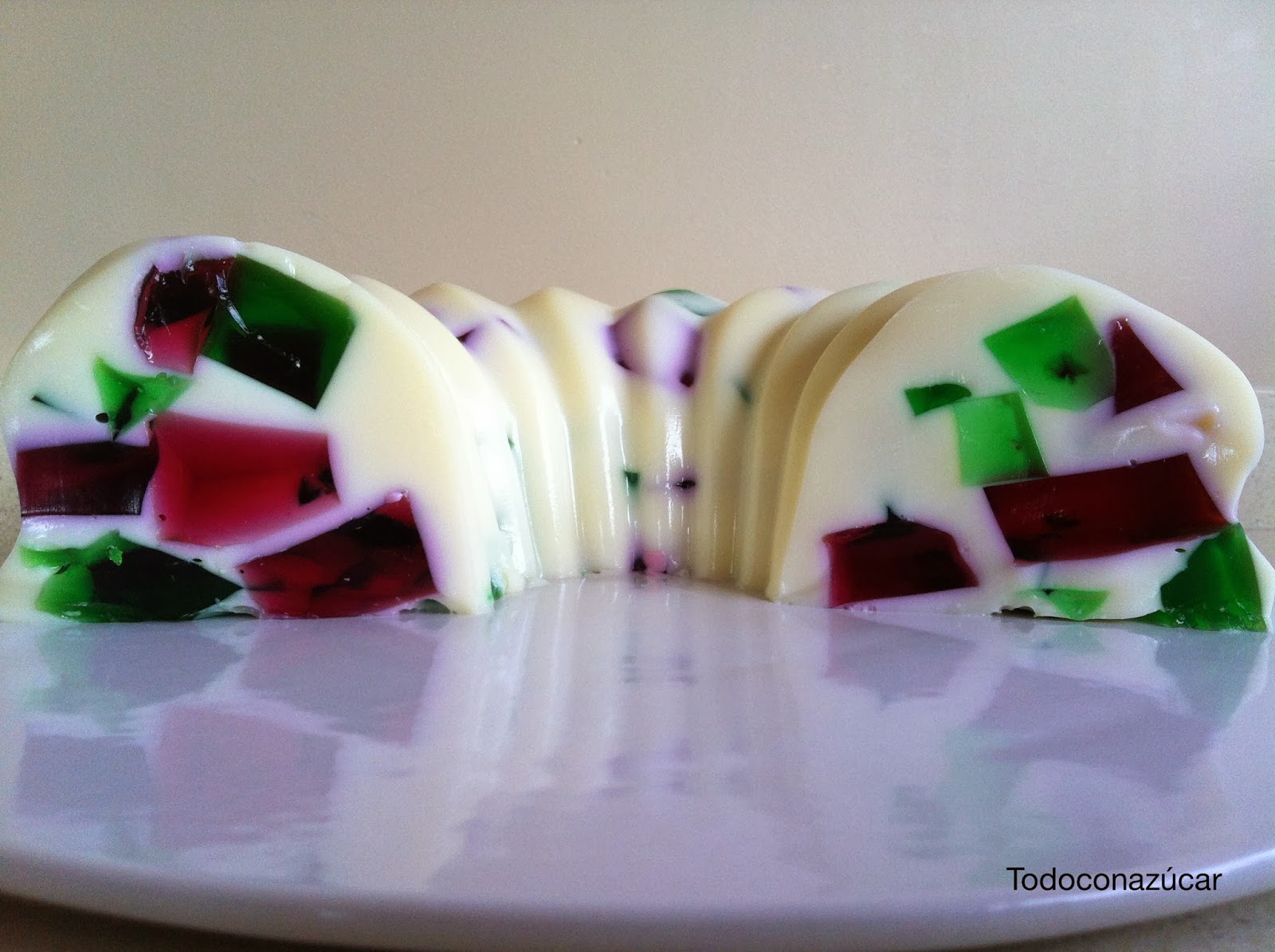 GELATINA DE COLORES Todo con azúcar