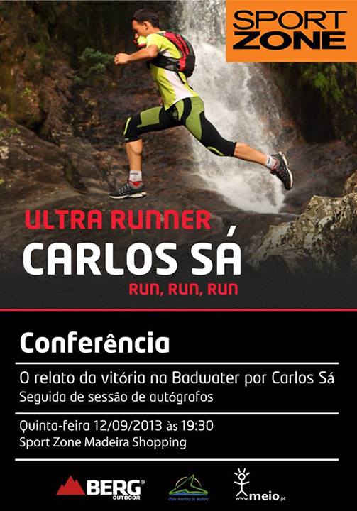 Corre Contigo Ultramaratonista Carlos Sá em conferência na Sport Zone