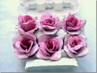 Resultado de imagen para rosas con carton de huevo