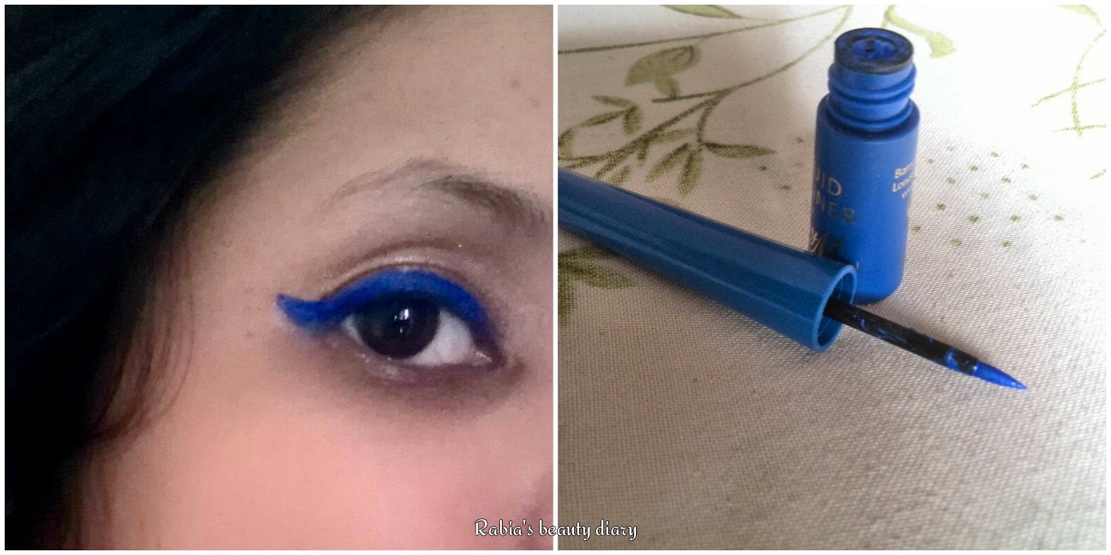 Rabia's beauty diary Review " Liquid Blue Eyeliner by Barry M