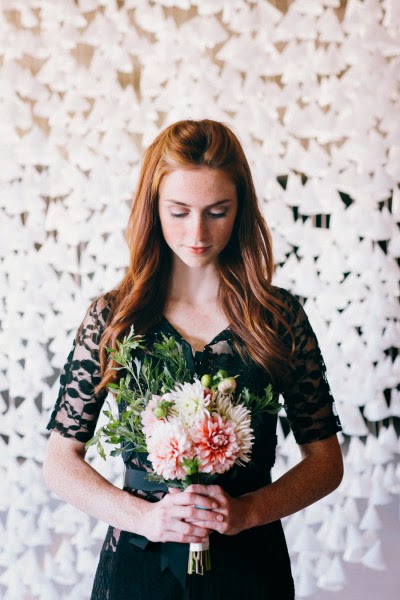 Wedding Talk: DIY Wax Paper Backdrop