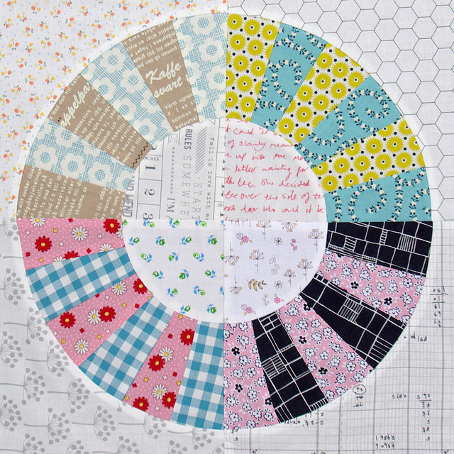 Color Wheel Block Quilt II - A Variation | Pattern and Tutorial available | Red Pepper Quilts 2015