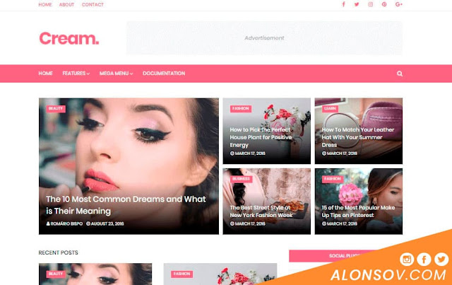 Plantillas Blogger De La Revista Cream Fashion Plantillas Blogger De La Revista Cream Fashion