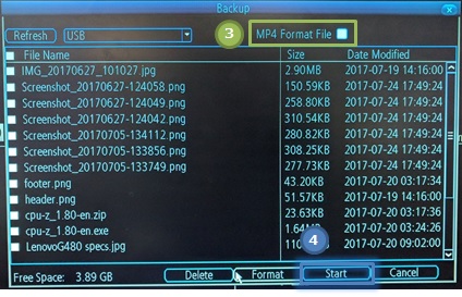 Swann export recordings usb