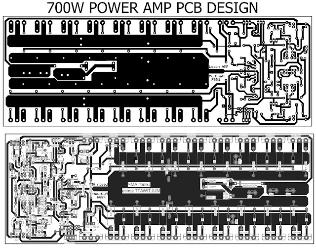 700W pcb power amplifier