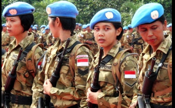  Indonesian girl army military exercises Women Army 