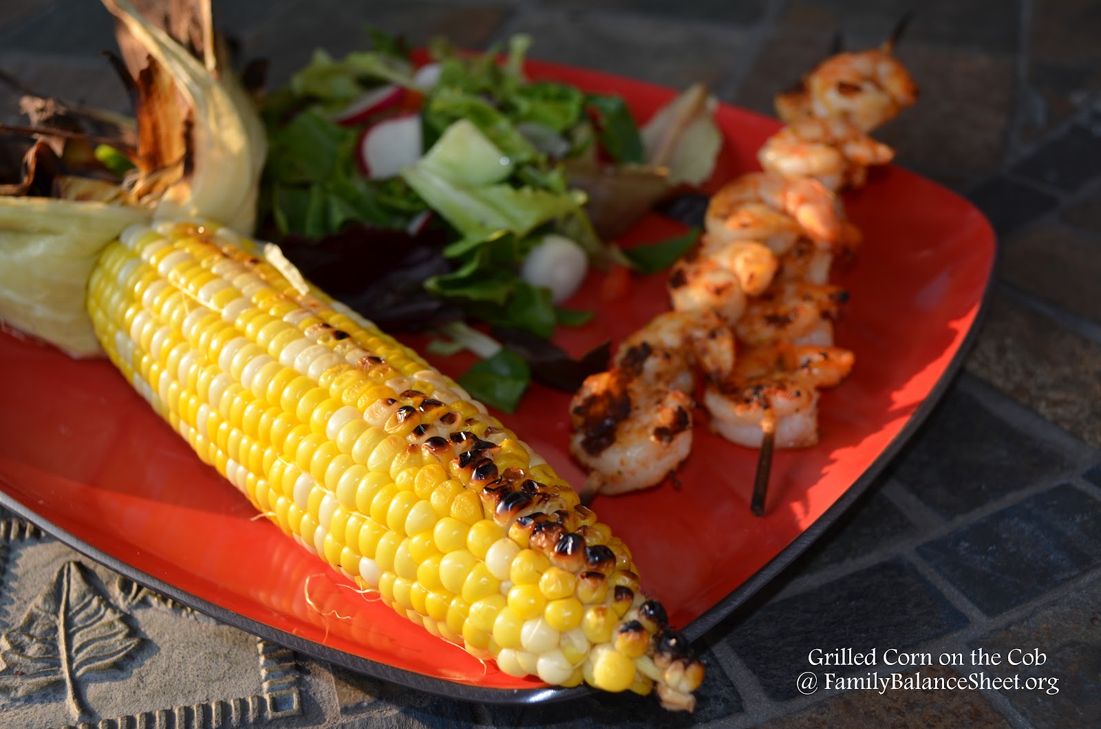 Grilled Corn On The Cob With Grilled Garlic Butter