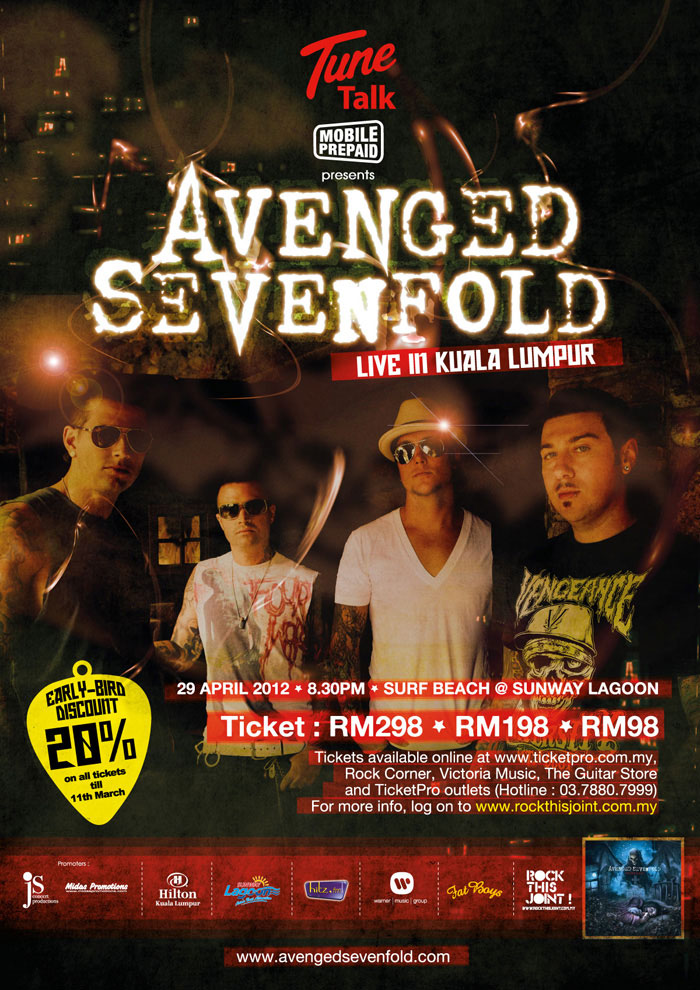 Avenged Sevenfold Family A7x Live in Kuala Lumpur, Jakarta and Abu Dhabi