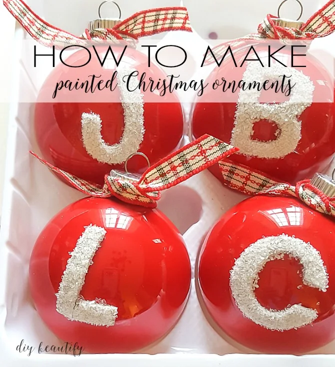 WOW! It's so easy to create fabulous and affordable painted ornaments in any color you want! You'll find the complete tutorial at diy beautify!