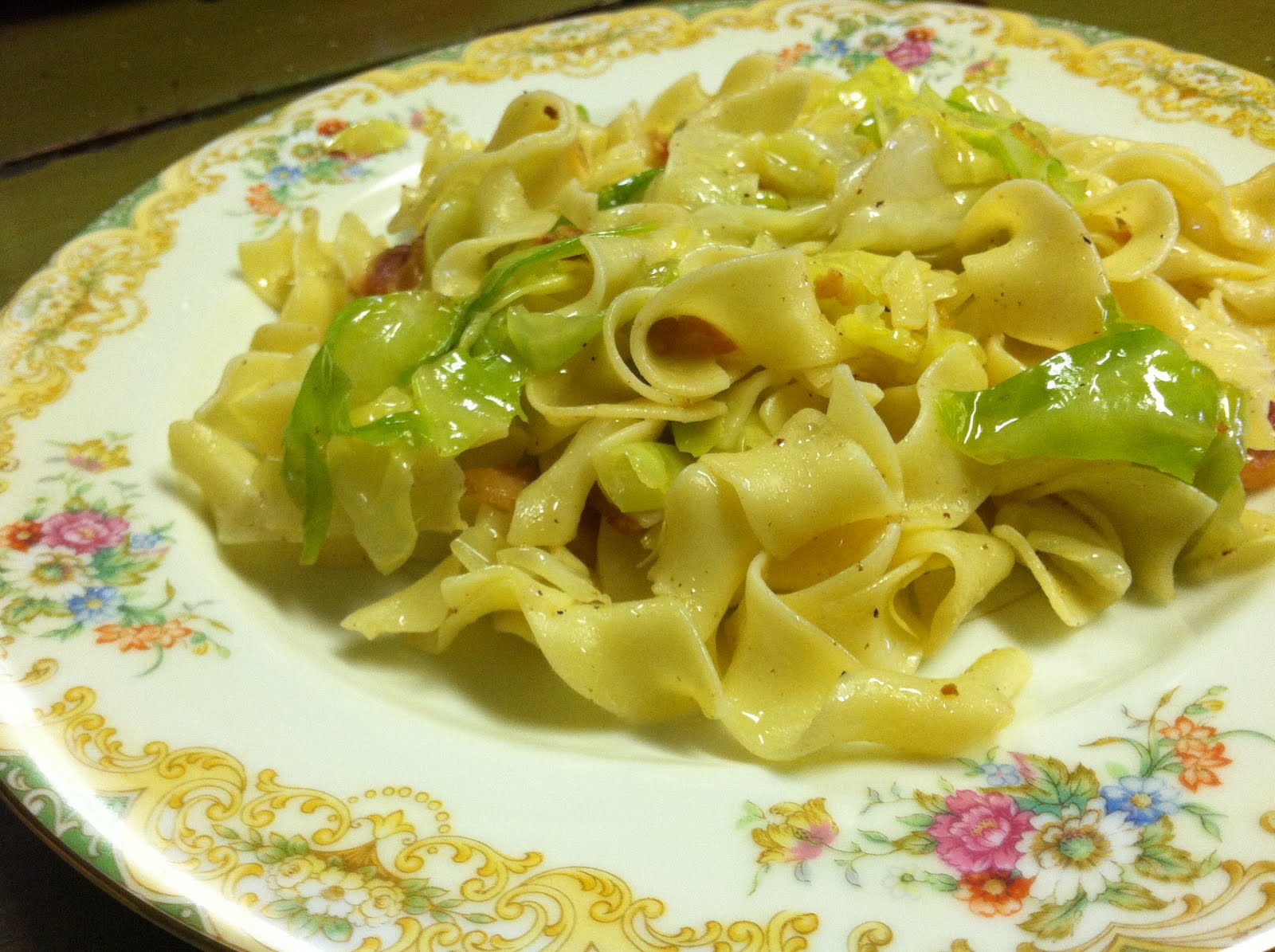 For the love of Food Triple D Hungarian Cabbage & Noodles