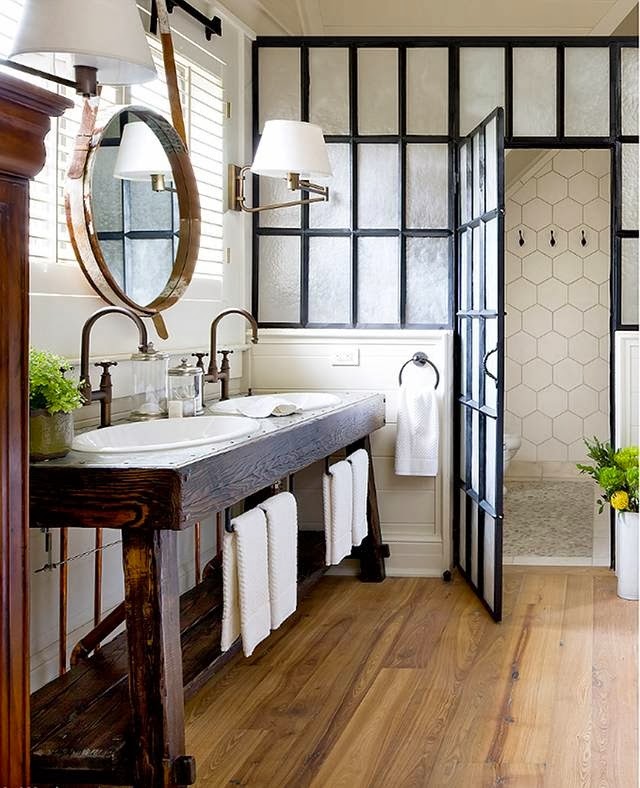 Elegant Abode: reclaimed bath vanities