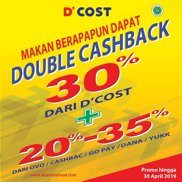 #D'Cost - #Promo Double Cashback 30% + 20%-30% Pakai E-Wallet (s.d 30 April 2019) #D'Cost - #Promo Double Cashback 30% + 20%-30% Pakai E-Wallet (s.d 30 April 2019)