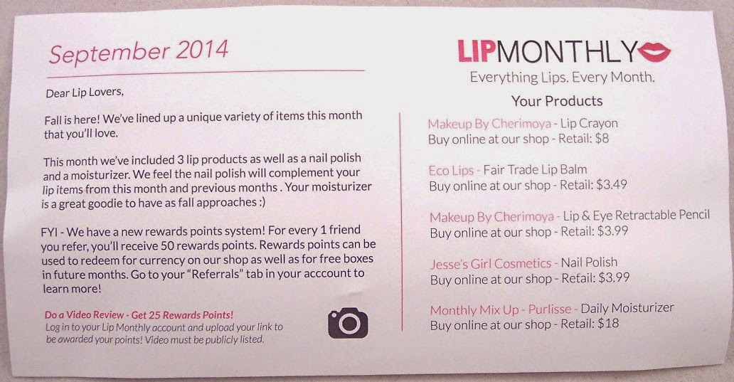 Lone Star Shopper Lip Monthly September 2014 Review + Coupon Codes