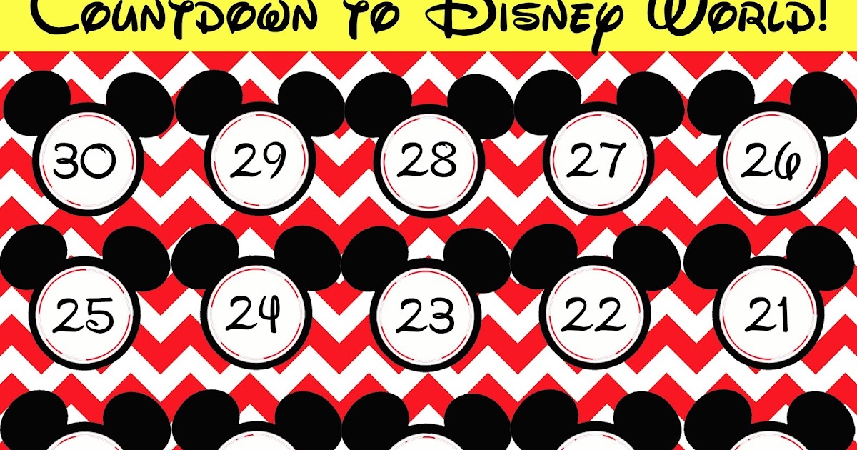 Jenna Blogs: 2 Free Countdown to Disney Printables!