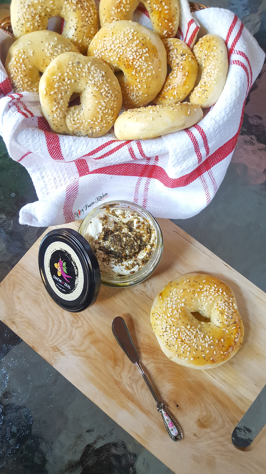 2 Ingredient Bagel and Garlic Bread Dough Recipe Spicy Fusion Kitchen