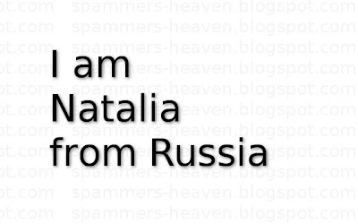 a confident Natalia from Russia