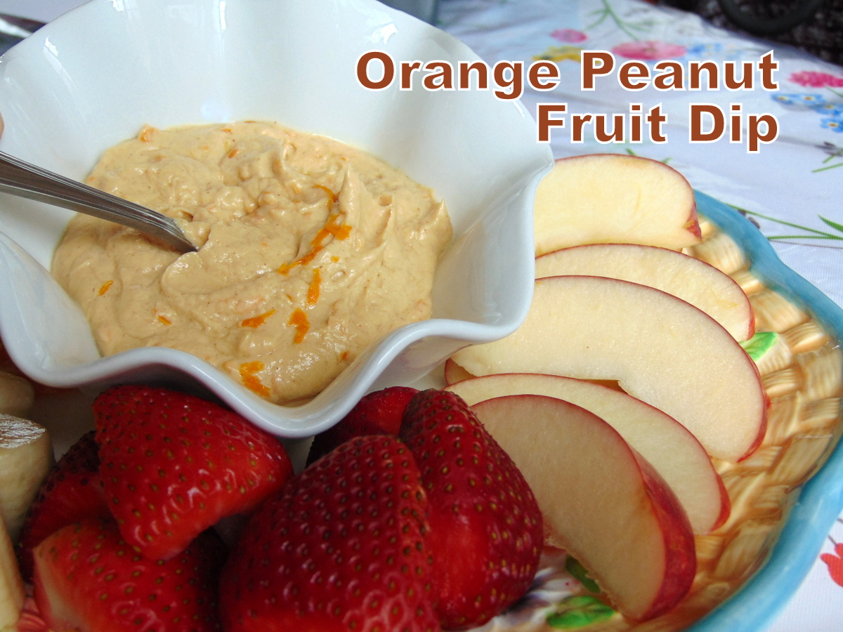 Orange Peanut Fruit Dip