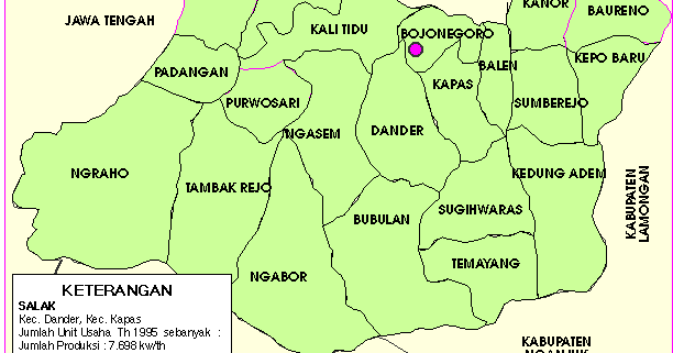 Wilayah kecamatan dan desa kabupaten bojonegoro  desa 