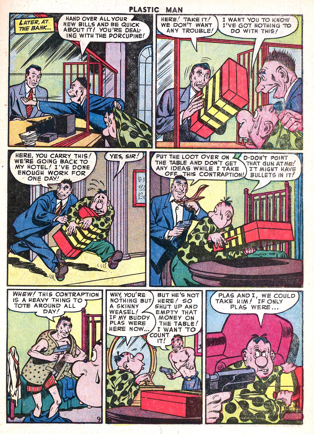 Read online Plastic Man (1943) comic -  Issue #35 - 11