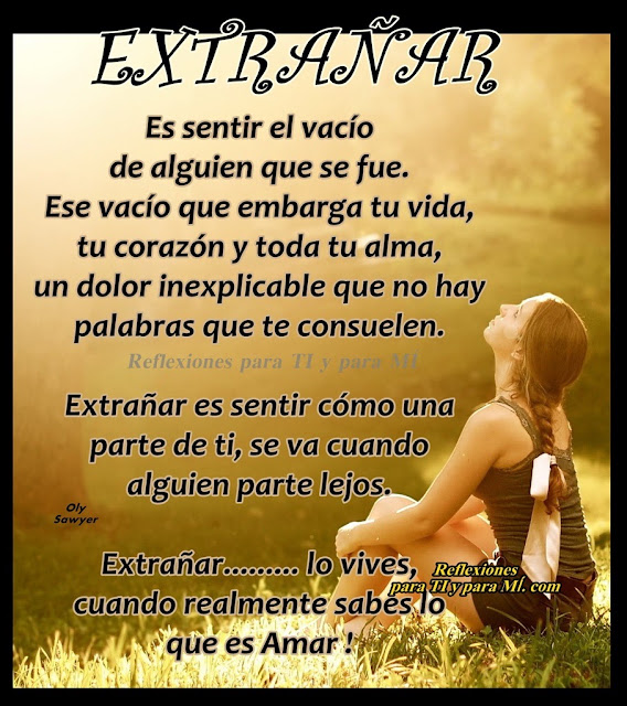 Que significa extrañar a alguien - Imagui