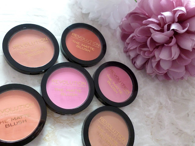 Makeup Revolution Matte Blush Collection - Review And Swatches