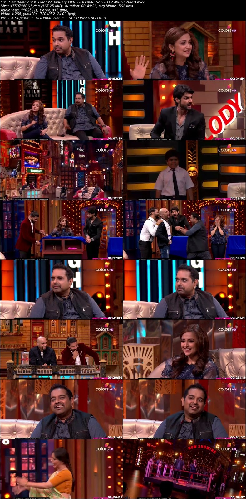 Entertainment Ki Raat 27th January 2018 480p HDTV 170MB Download