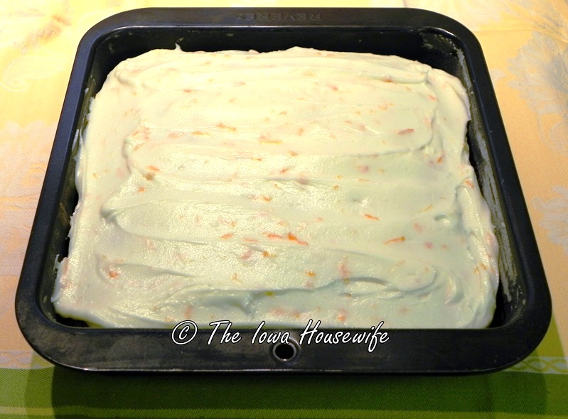 The Iowa Housewife Cooking with Lard...Orange Lard Cake