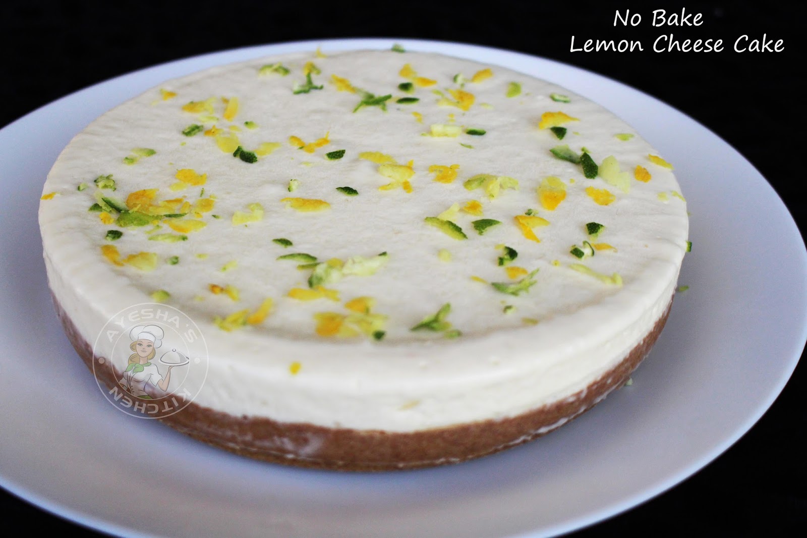 NO BAKE LEMON CHEESECAKE / NO GELATIN CHEESECAKE NO BAKE CHEESECAKE