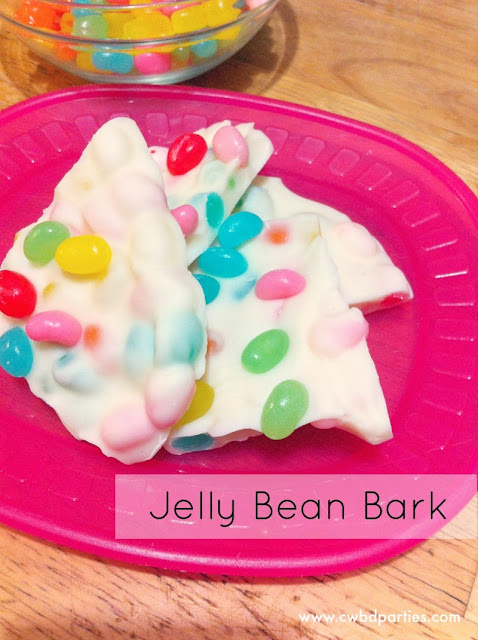 jelly bean bark, Easter Recipes, Easter Candy