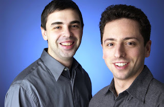 Larry Page dan Sergey Brin,2 pendiri Google