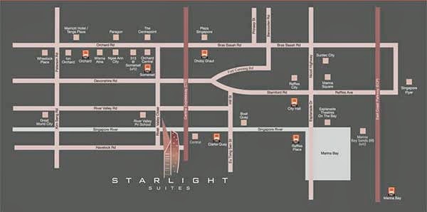 Starlight Suites Location Map